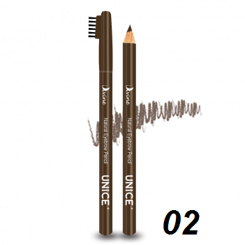 Карандаш для бровей Unice Divine 1,2г ( 3 оттенка) Карандаш для бровей Unice Divine Natural Eyebrow Pencil - это очень важная вещь, которая должна присутствовать в косметичке каждой девушки. Корпус карандаша изготовлен из древесины и легко поддается заточке. Стержень карандаша имеет удачную масляную текстуру, благодаря которой вы не только легко и практически без нажима нанесете штрихи на кожу, но и равномерно их розтушует е. Для защиты стержня есть практический колпачок со щеточкой.