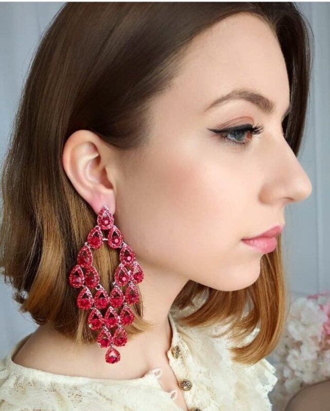 Серьги вечерние 11см 33010 