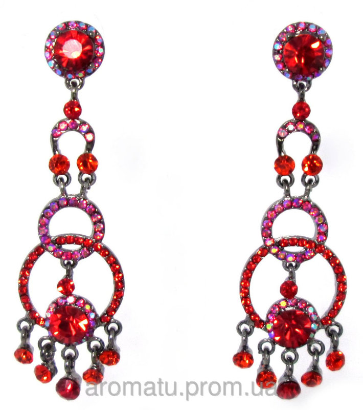Серьги Страсть 8см 32041 