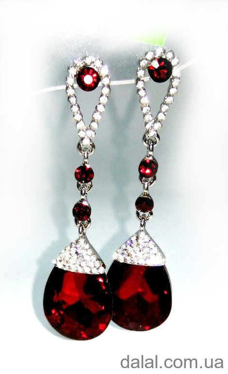 Серьги вечерние 7,5см 33008 