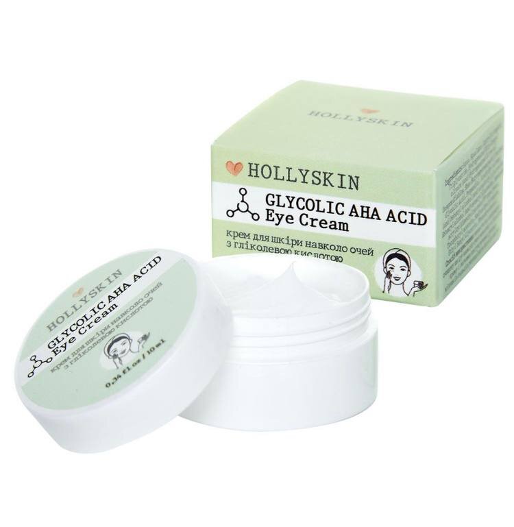 Крем для шкіри навколо очей з гліколевою кислотою HOLLYSKIN Glycolic AHA Acid Eye Cream Крем для шкіри навколо очей з гліколевою кислотою HOLLYSKIN Glycolic AHA Acid Eye Cream