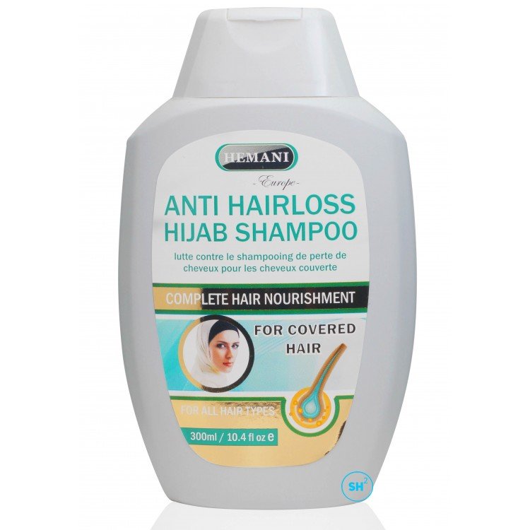 Шампунь Anti Hairloss Hijab Shampoo от Hemani 300ml  Для тех, кто носит хиджаб

Шампунь против выпадения волос для покрытых волос
Активизирует жизненный цикл волосяных фолликулов, встраивая аминокислотный комплекс в белковую структуру волос. Корректирует поврежденные звенья кератиновой цепочки волос.
Объем: 300 мл.
