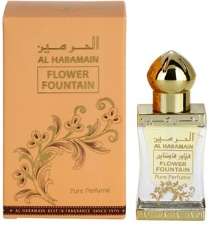 Al Haramain Flower Fountain 12 мл Верхняя нота:бергамот, мандарин, чёрная смородина, персик, манго, яблоко
Средняя нота:фруктовые оттенки, роза, жасмин, ландыш
Базовая нота:сандаловое дерево, кедр, ваниль, амбра
Нежный и мягкий аромат масляных духов Al Haramain Flower Fountain / Цветочный Фонтан полностью соответствует своему названию. Цветочно-фруковый, легкий и по-летнему теплый и яркий, он дарит хорошее настроение с первых нот. Свежие цитрусовые акценты, переплетаясь в верхней ноте со сладковатыми ароматами персика, манго, черной смородины и яблока, дарят взрыв летнего настроения. В сердце аромата в фруктовые оттенки вливается флер цветочного букета из благородной розы, томного жасмина и свежего ландыша. В заключительном аккорде в игру вступают теплые древесные оттенки сандалового дерева и кедра, расписанные пряным узором амбры и блестками ванили. Эти духи подойдут молодым девушкам с легким характером.
Как и все масляные духи серии Аль Харамайн, Цветочный Фонтан заключен в стеклянный флакон классического стиля.