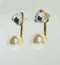 Серьги с жемчугом 2,5см 3710 