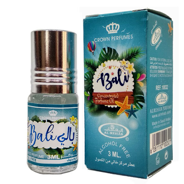 Масляні парфуми Bali 3 ml Al-Rehab  Невероятно манящий аромат, который подойдет велеколепным женщинам. Если вы уверенная в себе женщина, то этот аромат придназначен именно для Вас!

Начальная нота: Дыня
Нота сердца: Ваниль, Манго
Конечная нота: Жасмин, Морские ноты
