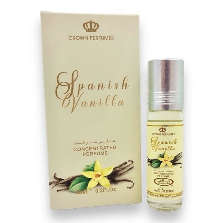  Масляні парфуми Al Rehab Spanish Vanilla Унісекс 6 Мл Spanish vanilla для любителів східних парфумів