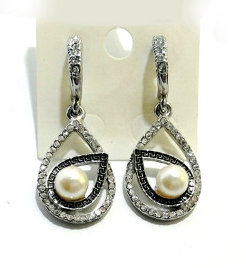 Серьги с жемчугом 4,5см 3716 