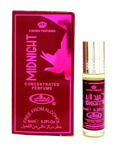 Midnight 6ml Al Rehab Midnight - это аромат для женщин. Роскошная композиция с динамичным звучанием раскрывается следующими верхними нотами барбариса и карамели, в сердце композиции цветочные ноты. Базу аромата составляют мускус, карамель и ваниль . Аромат подчеркивает Вашу индивидуальность и привносит в образ некую изюминку.​

​Начальная нота: Барбарис, Карамель
Нота сердца: Цветочные ноты
Конечная нота: Ваниль, Карамель, Мускус​