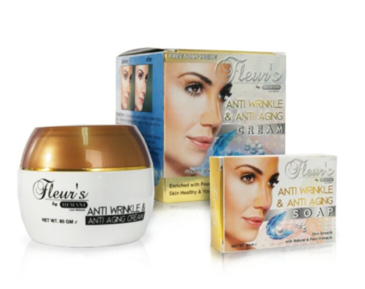 Крем від зморшок з екстрактом перлин Hemani Anti Wrinkle &amp; Anti Aging Cream Очень богатый активно действующими компонентами крем против морщин - это концентрат, который содержит омолаживающе-восстановительные вещества, поставляет коктейль ценных компонентов, нужных для регенерации зрелой кожи. Активный омолаживающий комплекс содержит экстракт жемчуга обладающий разглаживающим эффектом. Он восстанавливает структуру кожи: ткани коллагена, эластина и веществ, отвечающих за удержание воды. Он позволяет восстановить правильные механические функции кожи. Крем-концентрат стимулирует естественные процессы восстановления кожи, замедляет активность ферментов, ответственных за старение кожи и довольно заметно разглаживает морщины. Данный крем противодействует дряблости кожи, делает ее упругой и гладкой, в то же время улучшает контур лица, действует как лифтинг. Так же крем содержит натуральные солнечные фильтры.