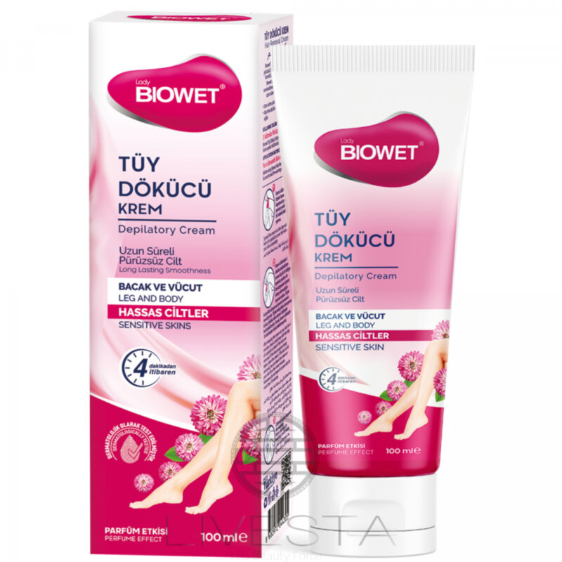 Крем для депіляції для чутливої шкіри Biowet, 100 мл Крем для депіляції для чутливої шкіри Biowet, 100 мл