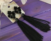 Серьги кожаные 1060