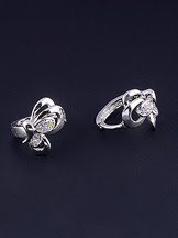 Серьги  (родий) 060175 