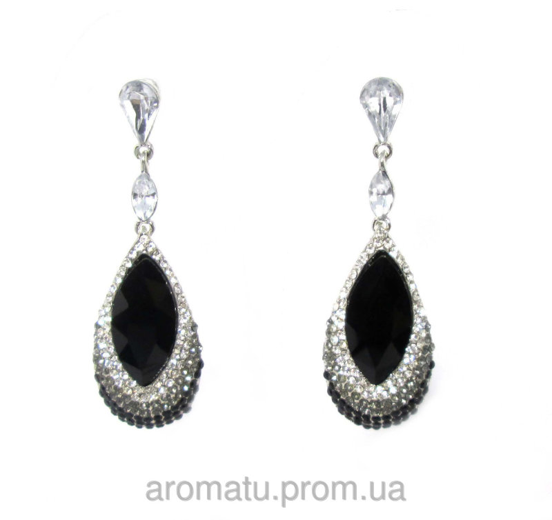 Серьги 7 см Капля 32053 
