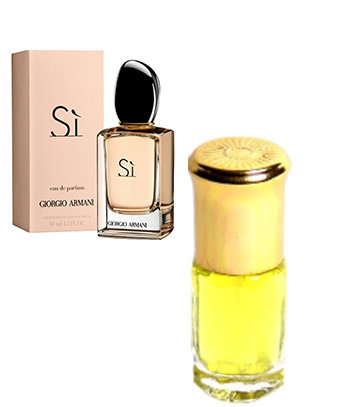 Armani Si 3мл ​Ноты: Лист черной смородины, белая фрезия, майская роза, ваниль, пачули, амброксан (ambroxan), древесные ноты
Giorgio Armani  Si - Изысканный и утонченный аромат олицетворяет собой красивую женщину с безупречным вкусом.

Тонкий и звенящий, он подчеркивает многогранные стороны и сложность натуры своей обладательницы. 

Парфюмерная композиция состоит из нот листа черной смородины и белой фрезии в окружении майской розы, ванили и пачули, ambroxan и древесных нот.