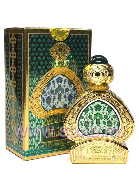Tuesday 15ml Al Haramain ​Верхняя нота:цитрусовые нюансы, лимон, цветочные оттенки
Средняя нота:цветочные оттенки, древесные оттенки, цитрусовые нюансы

Базовая нота:сандаловое дерево, древесные оттенки, мускус
В переводе с арабского название духов означает «Вторник». Этот день в арабских странах является серединой рабочей недели. Во вторник силы уже на исходе, и требуется подзарядить организм. Tuesday – это неиссякаемый заряд бодрости и энергии. В аромате солируют освежающие цитрусовые, которые напитывают позитивом. Начальные ноты смягчены цветочными оттенками. В сердце четко проявляются древесные ноты. Тонкий шлейф оставляет приятное сладкое послевкусие сандалового дерева, контрастирующее со страстным мускусом и прохладой древесных оттенков. Аромат подходит и для чувственных женщин, и для брутальных мужчин.​