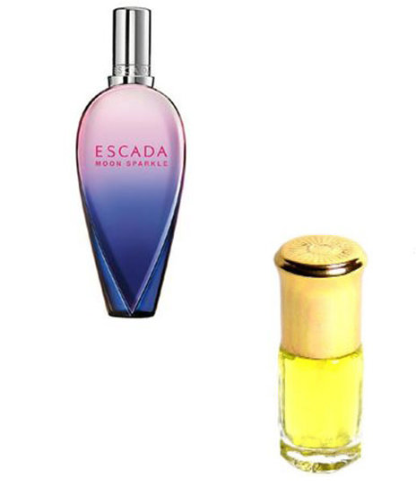 Escada Moon 3ml (копия) Escada Moon Sparkle Escada ― это аромат для женщин, принадлежит к группе ароматов цветочные фруктовые. 

Верхние ноты: Черная смородина, Цитрусы, Земляника и Красное яблоко; 

ноты сердца: Белая фрезия, Сладкий горошек, Жасмин и Роза; 

ноты базы: Сандаловое дерево, Амбра, Мускус и Малина. 
