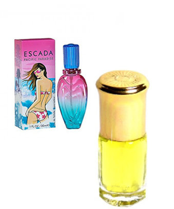 Escada Pacific Paradise 3мл Духи Escada Pacific Paradise - раскрываются нам в своей игривой и несколько кокетливой феерии аромата под аккомпанимент верхних нот из: Лайма, Банана, Кокоса, Зеленого яблока и Цитрусовых. Обрамленных чарующей игрой чувственного и нежного сердца из нот: Подсолнечника, Банана и Сахарного тростника. Окутывающих Вас в свою очаровательную незримую вуаль благоухающую манящей игро нот, стелящихся шлейфом плавно переходящим в базовые ноты из: Сандалового дерева, Амбры и Мускуса. Вся эта идилия порожденная Pacific Paradise Escada в синергии контакта со своей носительницей поражает глубиной инры нот, дарующих вдохновения, в своей очаровательной игре и приносящих эмоции, эмоции рожденные в глубине фантазии, которыми хочется упиваться вновь, и вновь.