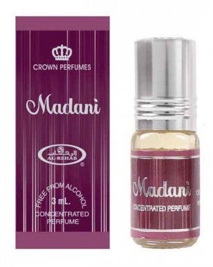 Масляні парфуми  Madani 3ml Cладкий аромат,средней тяжести.
Пудовые ноты в начале плавно переходят в перечную базу, аромат удивляет многогранностью специй: кардамон, ветивер,цветки красного перца и цветки лилии.