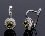 Серьги оливка 2231