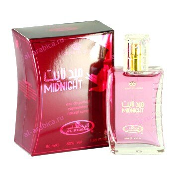 Спрей Midnight 50ml  Al Rehab Midnight - это аромат для женщин. Роскошная композиция с динамичным звучанием раскрывается следующими верхними нотами барбариса и карамели, в сердце композиции цветочные ноты. Базу аромата составляют мускус, карамель и ваниль . Аромат подчеркивает Вашу индивидуальность и привносит в образ некую изюминку.​

​Начальная нота: Барбарис, Карамель
Нота сердца: Цветочные ноты
Конечная нота: Ваниль, Карамель, Мускус​