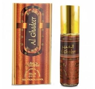 Al Ghadeer 6ml Nabeel ​Это восхитительное сочетание цитрусовых и цветочных, этот аромат представлен в изысканной стеклянной бутылке, украшенной зелеными камнями. Его основной намек на мускусные творения удивляет, чтобы поднять настроение. Теплые глубины сандалового дерева усиливаются освежающей волной пачули.​
Верхние ноты: лимон, апельсин, жасмин 
Средние ноты: роза, пачули, сандаловое дерево. 
Базовые ноты: ваниль, мускус. ​

