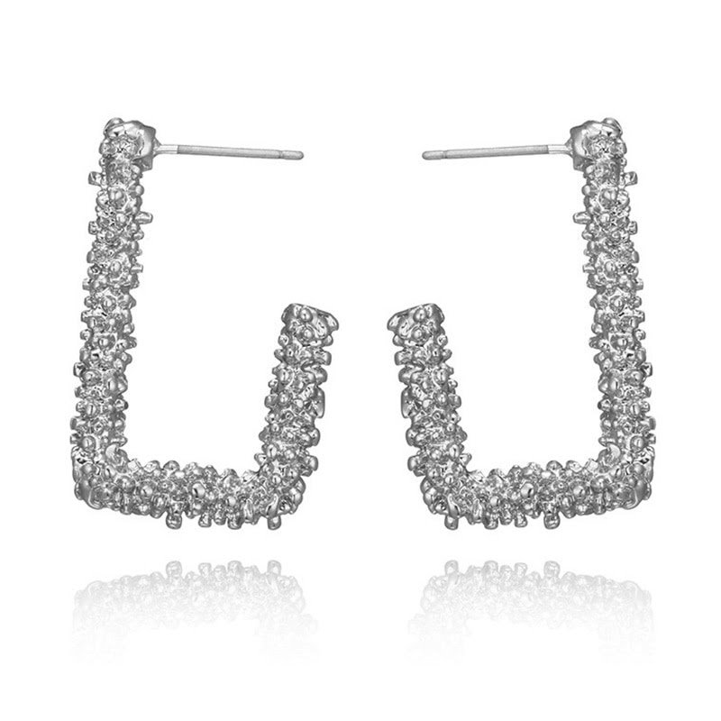 Серьги 99206 (Gold, Silver) 3см 