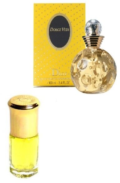 Christian Dior Dolce Vita 15ml (409) Тип аромата: фруктовые, шипровые
Начальная нота: Лилия, Магнолия, Роза центифолия
Нота сердца: Абрикос, Корица, Персик
Конечная нота: Ваниль, Гелиотроп, Персик, Сандал​
Аромат дарит сладкую и такую приятную беззаботность, которая и позволит вам сполна насладиться этой жизнью. Богатый и утонченный букет составлен из шипровых и фруктовых ароматов. В нем удивительным образом сочетается лилия и магнолия, величественная роза и корица. Сладкий и сочный персик, абрикос и сандал, сдобренный ванилью. ​