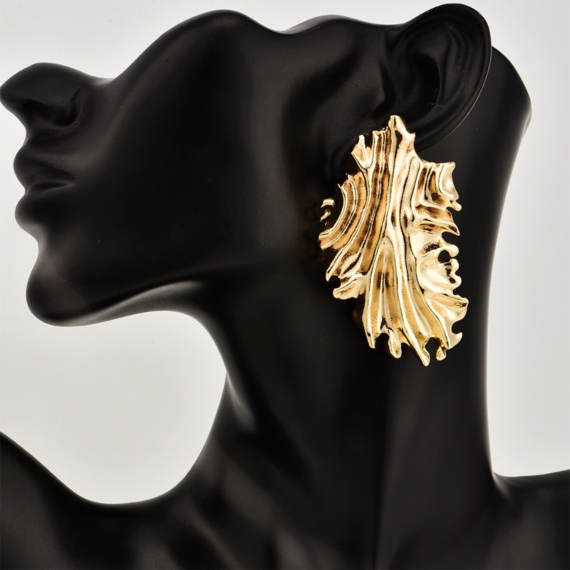 Серьги стильные (Gold) 3378 