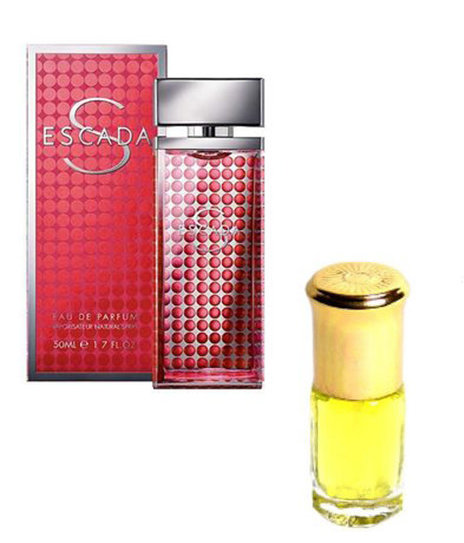 Escada S Escada 15ml ​Escada S Escada - это аромат для женщин, принадлежит к группе ароматов цветочные фруктовые. 

Верхние ноты: черная смородина, слива и роза; 

ноты сердца: цветок миндаля, Красный перец, Ландыш и роза; 

ноты базы: Лесной орех, Сандаловое дерево, Мускус и Махагони. 
