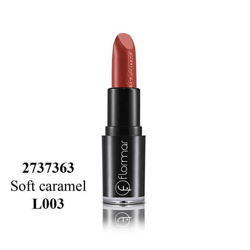 Стойкая помада для губ Flormar LONG WEARING LIPSTICK, 3,9 г (24 оттенка) Эта губная помада предназначена для безупречно стойкого макияжа на несколько часов! Обладает насыщенной кремовой текстурой. Обеспечивает глубокий цвет, мягкое покрытие и ложится идеально ровным слоем. Питательная формула увлажняет губы, придает им живой вид. 

Находящиеся в составе масло абрикосовой косточки, масло ши, масло кокосового ореха и манго, предохраняют от потери влаги, сохраняют эластичность губ. Не отяжеляющая губы структура, не оставляет липкого эффекта на губах и придает им влажный вид, за счет наличия специального полимерного воска обеспечивает долговременную устойчивость.
Активные компоненты:

Масло абрикосовой косточки увлажняя кожу, придает ей натуральный живой и сияющий вид, сохраняет молодость кожи. 
Масло ши смягчает и питает кожу, активирует процесс обновления клеток, обладает антиоксидантным свойством. Масло какао обильно увлажняет кожу, успокаивает ее. 
Масло манго смягчает кожу, увлажняет и питает, придает коже безупречный вид. Специальный полимерный воск обеспечивает долговременную устойчивость.
Обладает кремообразной консистенцией и высокой степенью покрытия. Подходит для всех типов кожи.