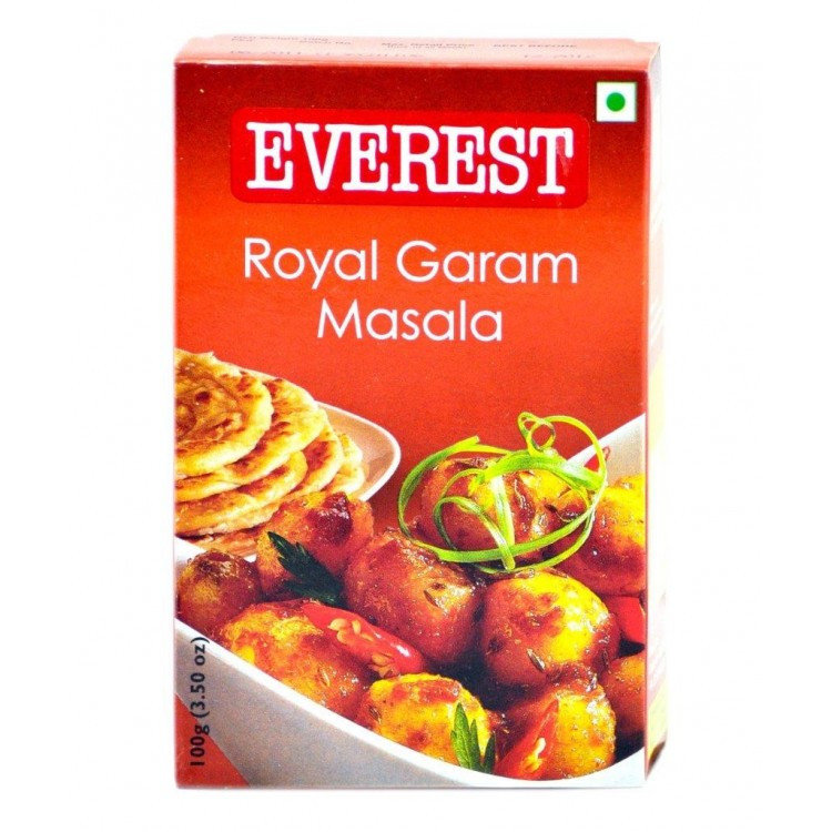 Смесь специй Гарам Масала Премиум (Royal Garam Masala) 50г Everest Royal Garam Masala - это смесь на основе традиционной Гарам Масалы, но имеющая более богатый и сильный аромат, который превращает любое блюдо в деликатес.

Состав: Черый перец, кумин, черный кардамон, кассия, гвоздика, тмин, мацис, листья гвоздики, листья касии, имбирь