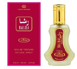 Rasha спрей 30ml НЕДОЛИВ Парфюмерная композиция выполнена с мягкими и сливочными нотами. Аромат напоминает о свежих летних цветах, смешанный с карамелью и ванилью. Духи выделяются своей гармоничностью и мягкостью.