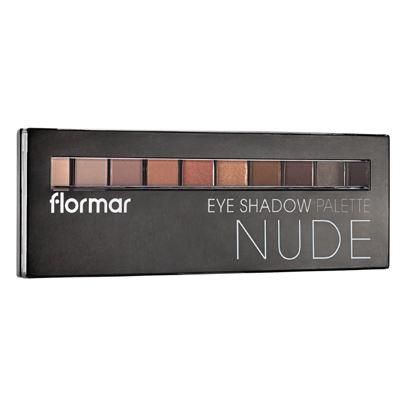 Палетка теней из 10 оттенков Flormar NUDE 01 2732093 С этой палитрой теней для глаз вы можете выбрать любой макияж глаз: smoky или нюдовый. Палитра содержит 10 ультрапигментированных оттенков теней, которые обеспечат покрытие от полуматового до жемчужного.