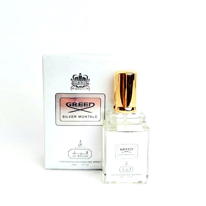 Спрей Creed silver 30ml  В любую погоду фужерный, зеленый аромат будет замечательно раскрываться, что делает его уникальным, особенным. Элегантный, чистый парфюм Creed Silver Mountain Water (Крид. Серебряная горная вода) раскрывается каждый раз по-новому. Бодрость придаст летом зеленый чай и бергамот с мандарином. В жару аромат дарит ощущение морозного воздуха горных вершин. Туманная дымка приятно окутает осенью и весной. Этот аромат достоин стать вашим любимым!

Составляющими оригинального парфюма являются черная смородина, бергамот, мандарин, зеленый чай, мускус, гальбанум, петитгрейн и сандал.